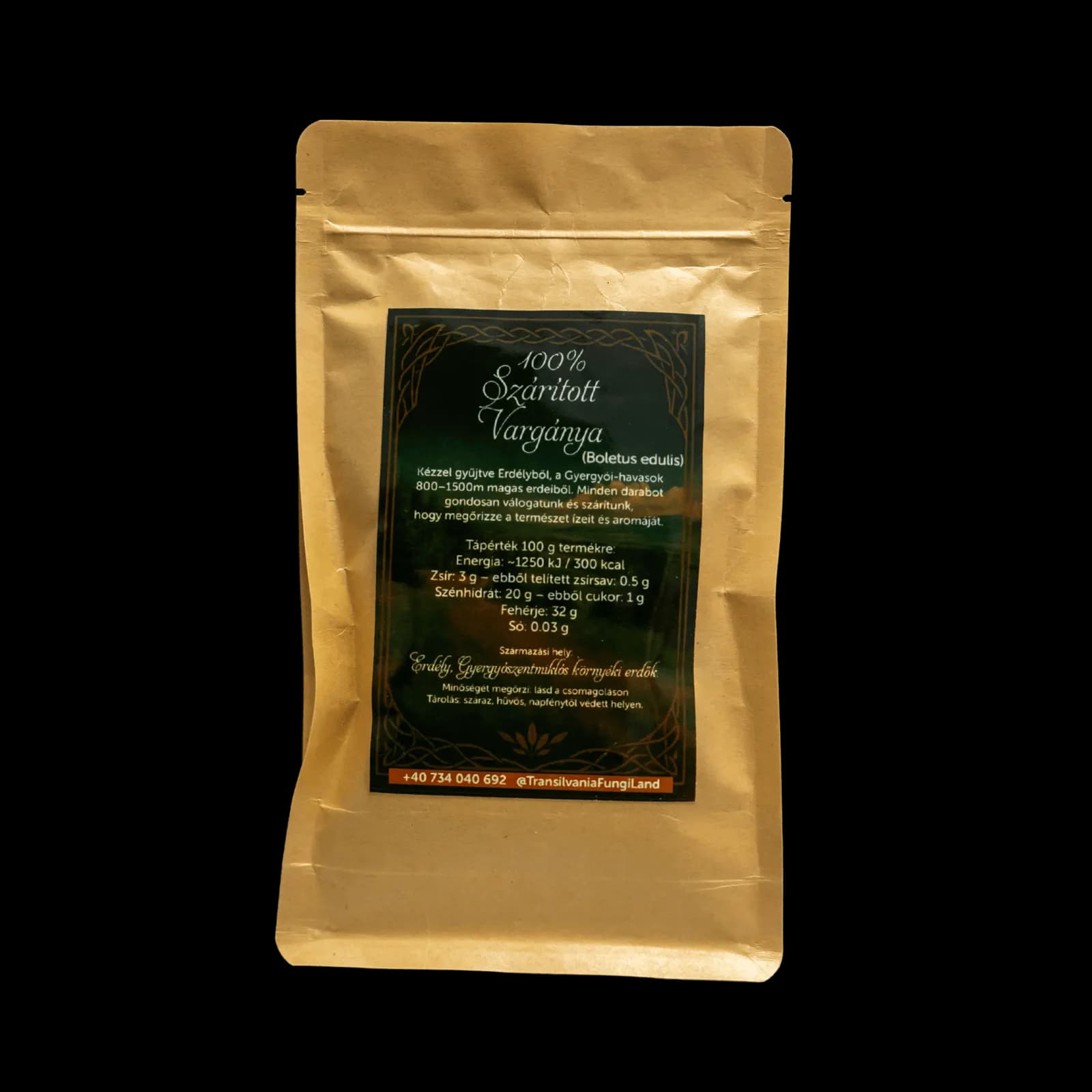 100% Szárított Vargánya (Boletus edulis)